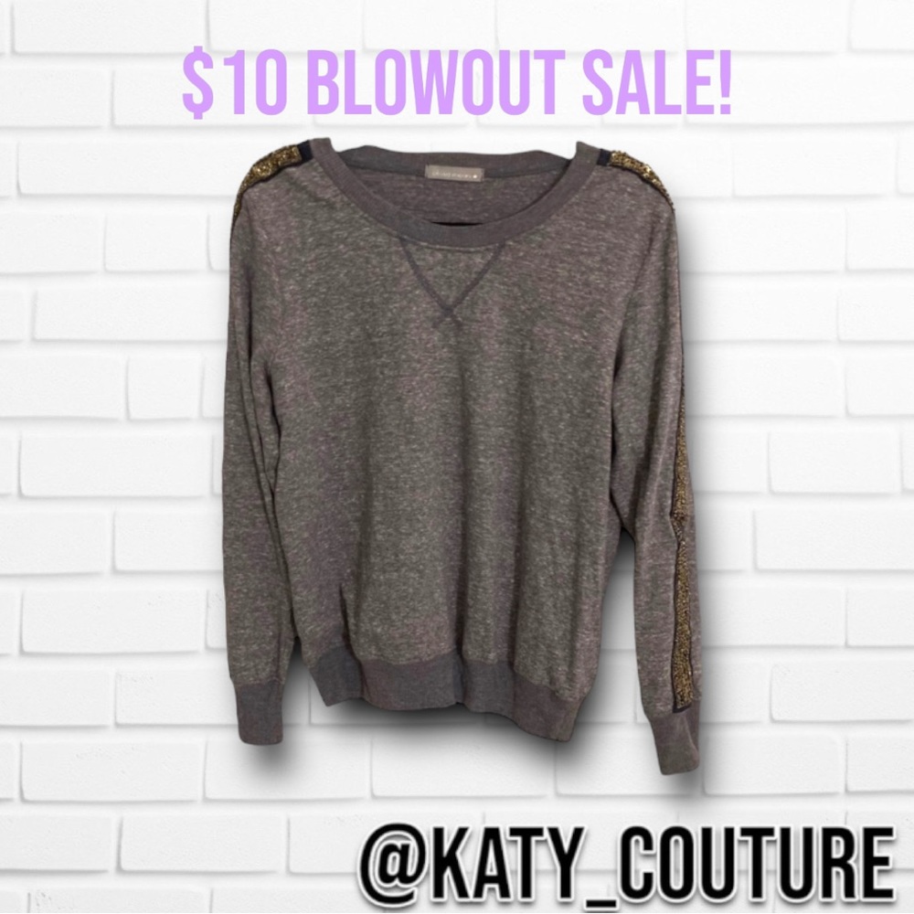 OLIVIA MOON WOMEN’S EMBELLISHED SWEATER, SIZE M MEDIUM.